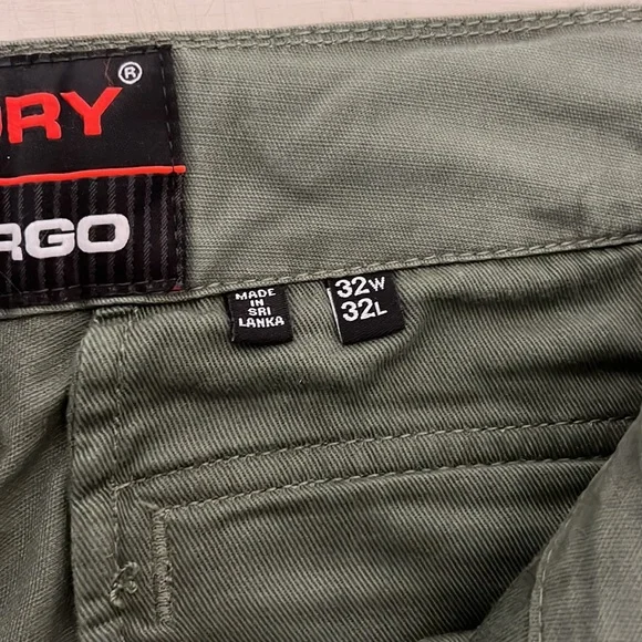 Superdry Olive Green Cargos - Picture 5 of 11